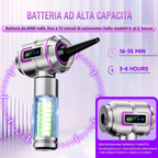 Aspirador de mão portátil sem fios, 27 000 Pa, 3 níveis de sucção, 220 000 rpm, recarregável e leve, para automóvel e cozinha