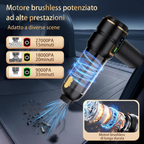 Aspiradora de mano portátil inalámbrica para automóvil, 27 000 Pa, 3 niveles de succión, con estuche rígido y manguera extensible
