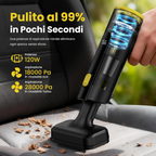 Aspirador portátil sem fios 3 em 1, 28 000 Pa, 120 W, com 7 acessórios, para automóvel, casa, escritório e pelos de animais