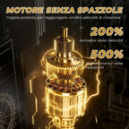 Aspirapolvere portatile senza fili per auto, 24 000 Pa, con funzione di aspirazione e soffiaggio e motore brushless, per cucina, auto, casa e peli di animali – Nero e oro