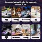 Aspirapolvere portatile senza fili 4 in 1 per auto, 28.000 Pa, 100 W, 3 livelli di potenza, display LCD e batteria da 6000 mAh