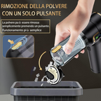 Aspiradora de mano portátil inalámbrica para automóvil, 27 000 Pa, 3 niveles de succión, con estuche rígido y manguera extensible