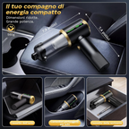Aspirapolvere portatile senza fili 4 in 1, 25 000 Pa, 3 livelli, display LED e batteria da 6000 mAh per auto, casa e ufficio