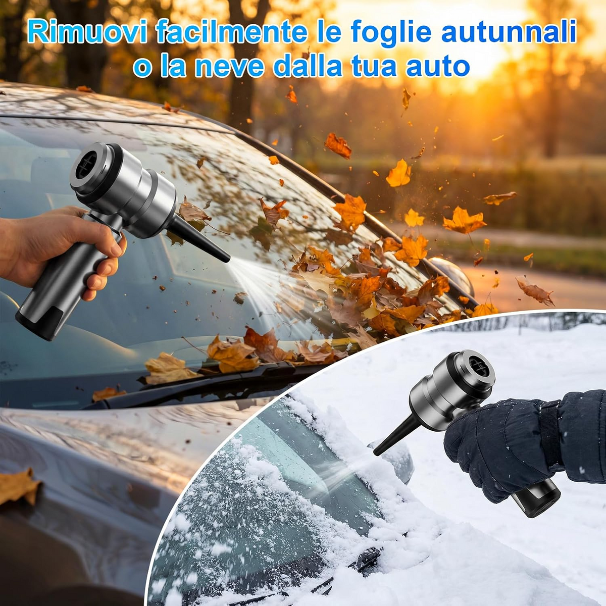 Aspirapolvere portatile senza fili per auto, 22.000 Pa, ricaricabile via USB, mini aspirapolvere per casa, auto e ufficio