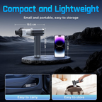Aspirapolvere portatile senza fili 4 in 1, 25.000 Pa, motore brushless, 2 livelli di aspirazione e ricarica USB-C